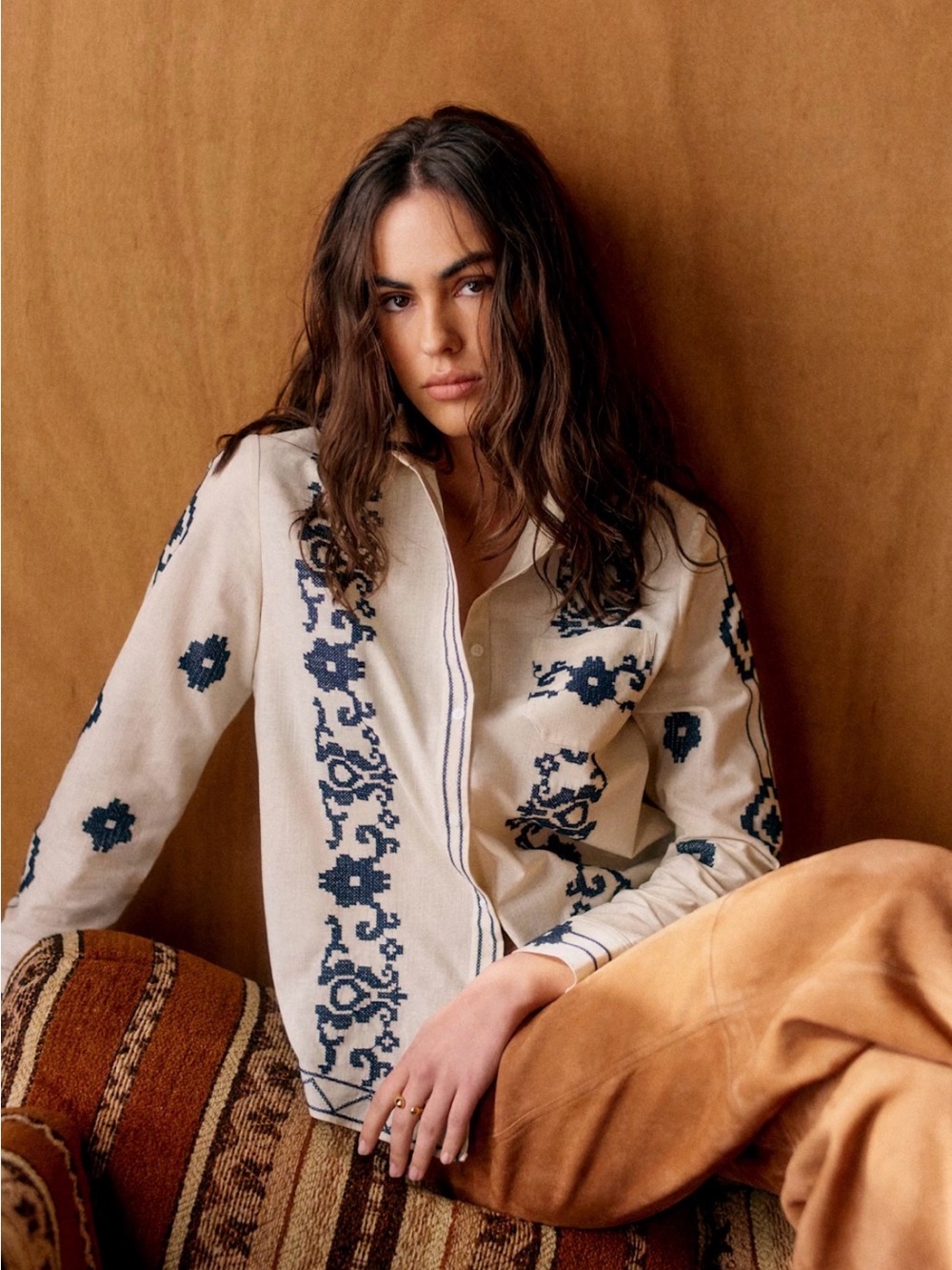 Sezane Tomboy Shirt - SÉZANE X LUCIA VERGARA